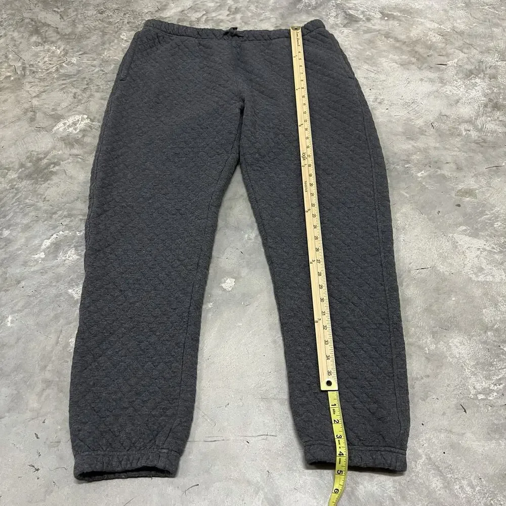 Flint And Tinder Quilted Sweatpants Mens XL Gray Cotton Jogger Huckberry EUC